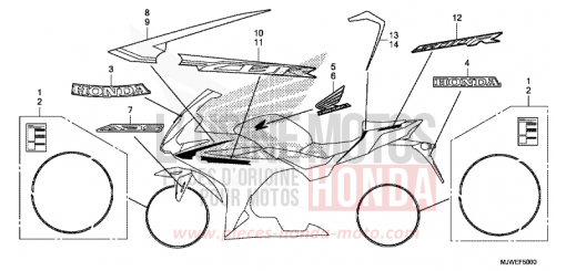 MARK (1) CBR500RAH de 2017